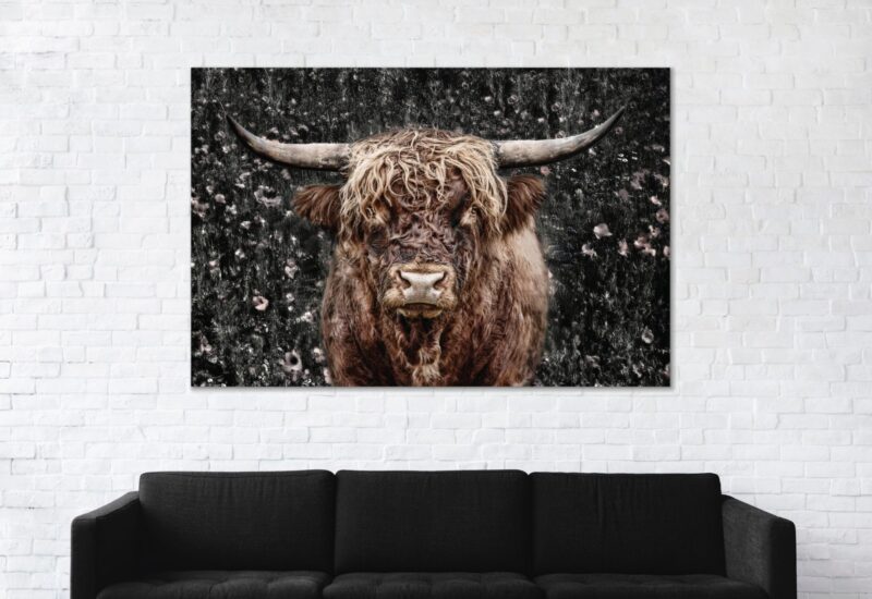 Eye of the bull – plexiglas – aluminium – canvas - Afbeelding 2