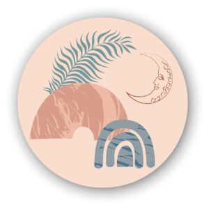 Wandcirkel Abstract design #18