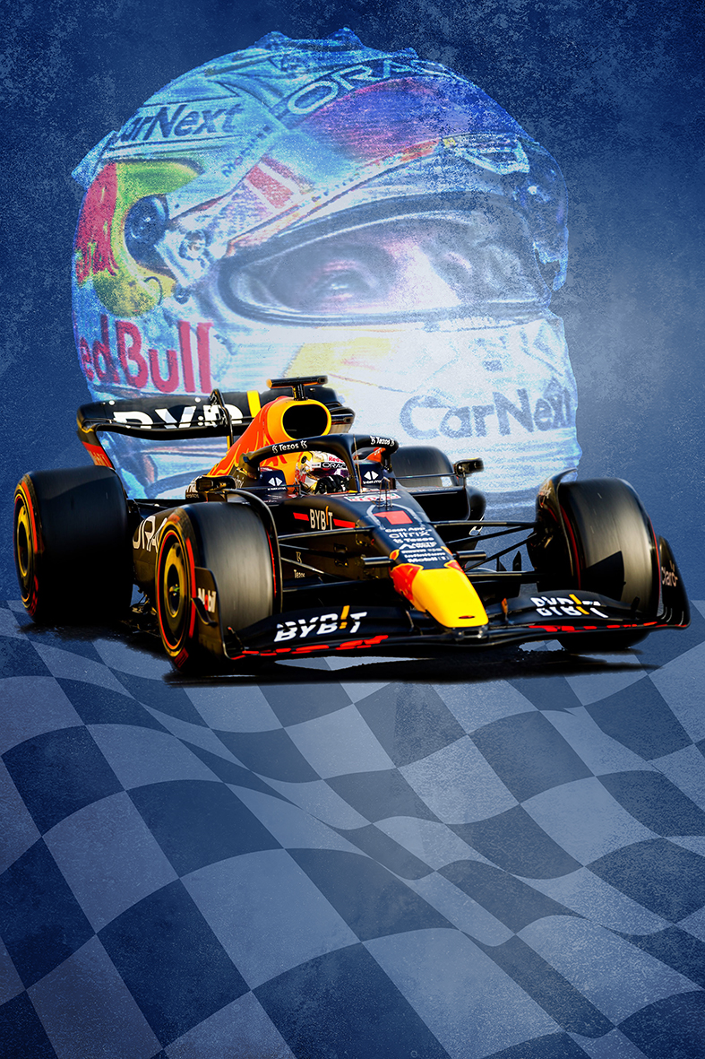 Max Verstappen 2 – plexiglas – aluminium – canvas