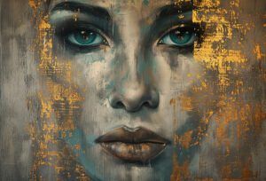 Abstract Portret van een Vrouw – Beautiful Woman