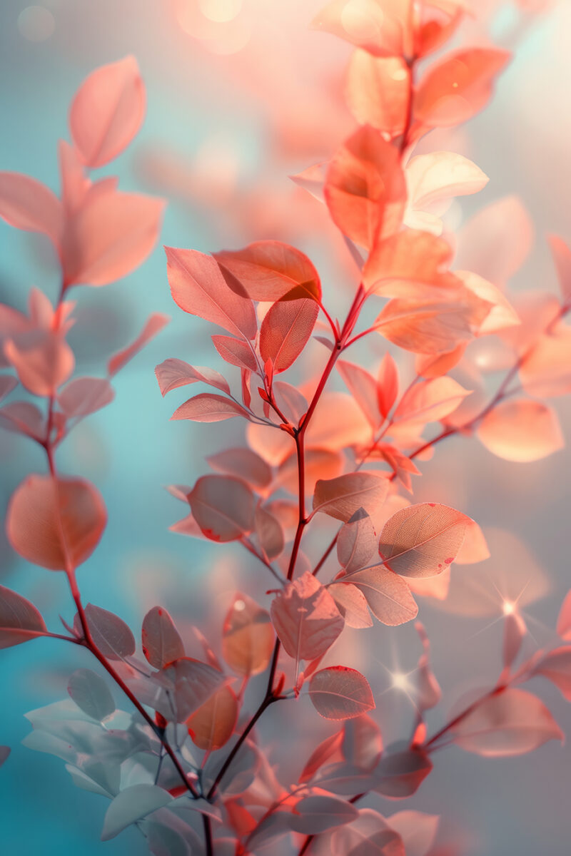 Wandkleed abstract colorful nature - Afbeelding 2