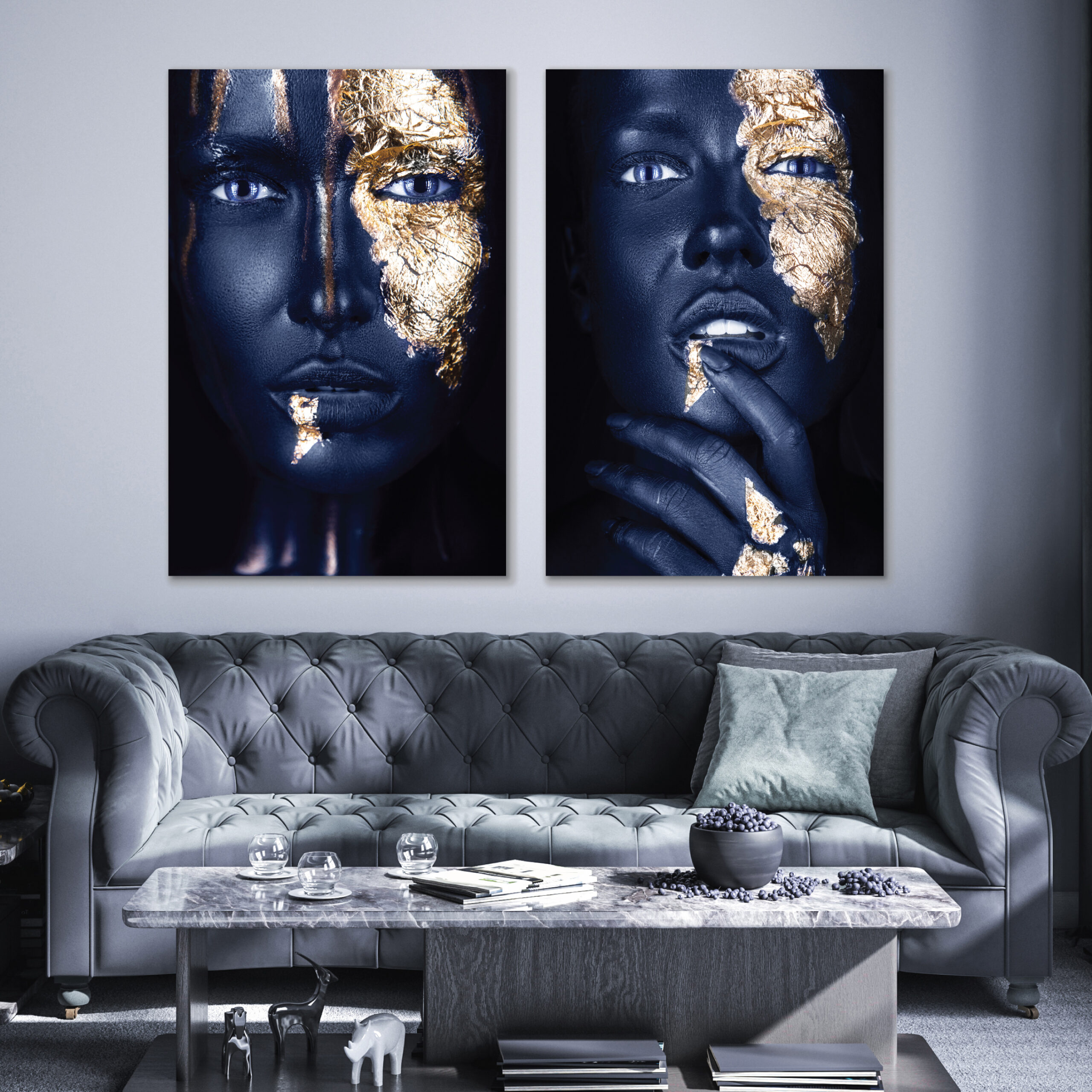 Luxury style interior background, 3D render