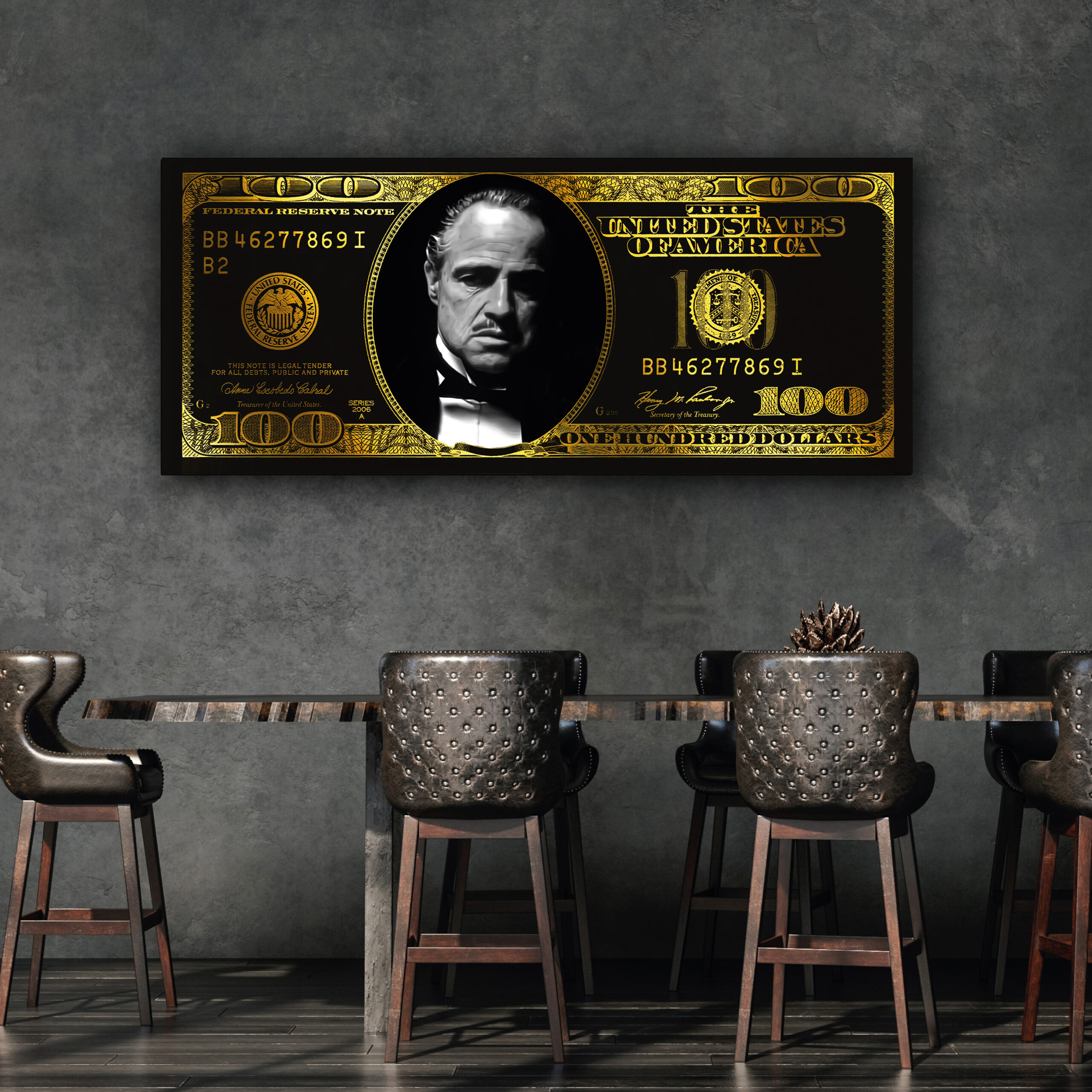 Godfather dollar plexiglas