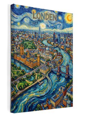 Stadskaart Londen als wanddecoratie