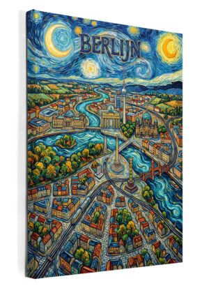 Stadskaart Berlijn als wanddecoratie