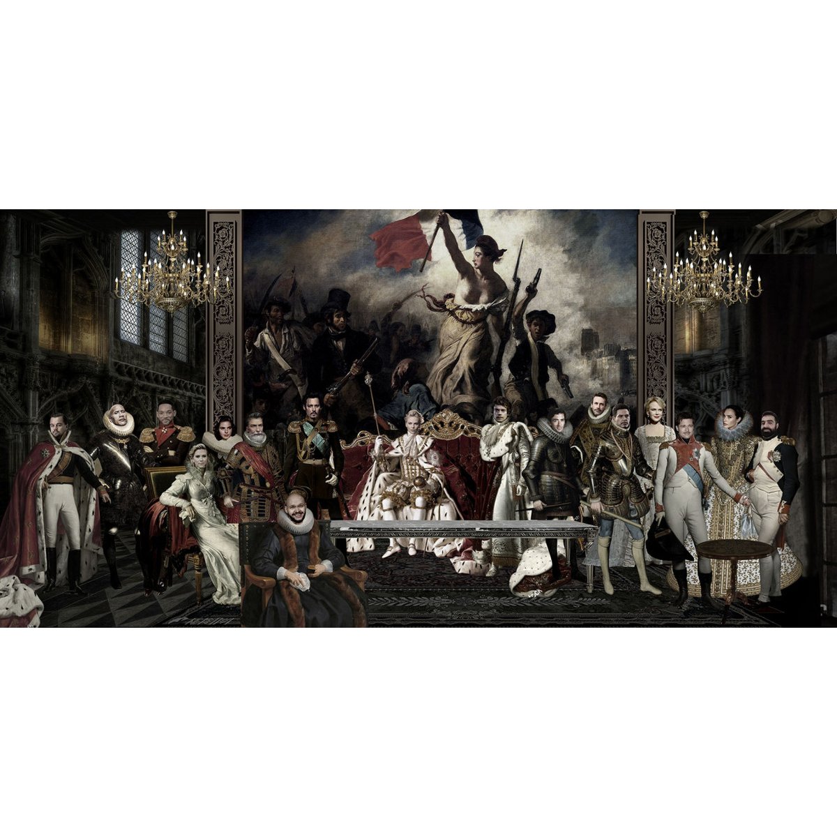 Glasschilderij 160x80cm Maffia