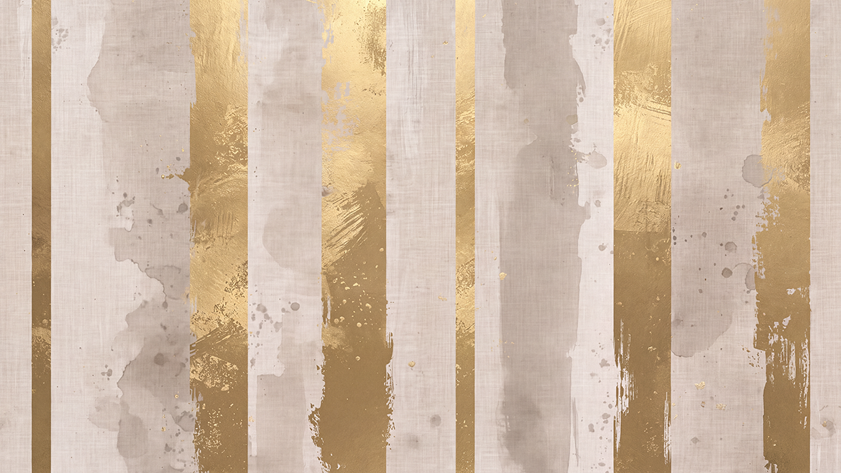 Brushed Gold Stripes – Exclusief Airtex Behang op Maat