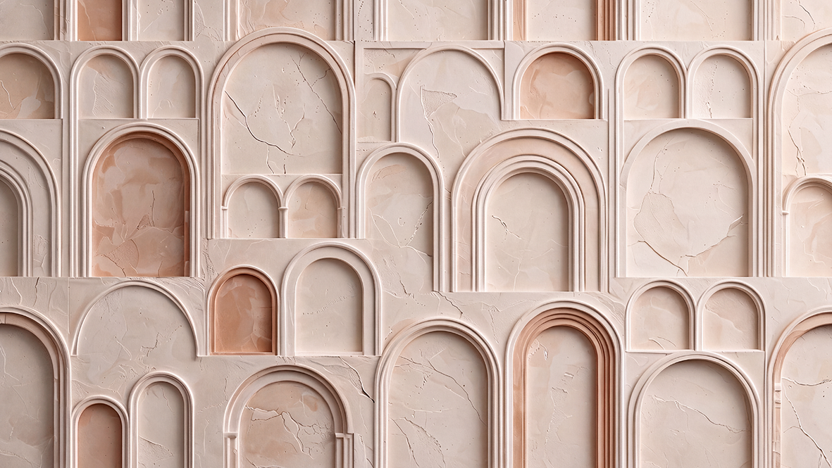 Mediterranean Arches – Exclusief Airtex Behang op Maat