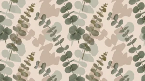 Exclusief naadloos fotobehang Eucalyptus Serenity