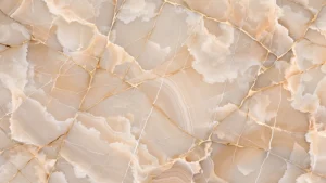 Travertin kalk met gouden Kintsugi  - Exclusief Airtex Behang op Maat